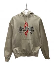 X-LARGE（エクストララージ）の古着「DRAGON HOODED SWEATSHIRT」｜ベージュ