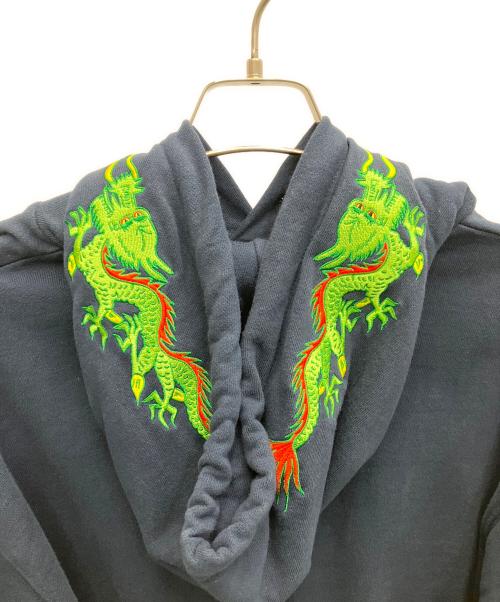 X-LARGE（エクストララージ）X-LARGE (エクストララージ) TIGER EMBROIDERY HOODED SWEAT ネイビー サイズ:Sの古着・服飾アイテム