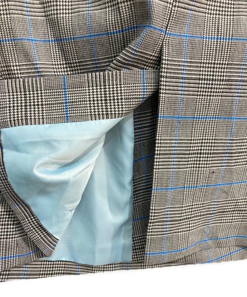 NOLLEY'S（ノーリーズ）NOLLEY'S (ノーリース) ストレッチツイルダブルジャケット グレー サイズ:38の古着・服飾アイテム