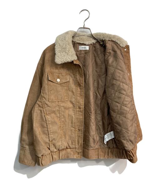 Snidel（スナイデル）Snidel (スナイデル) 衿ボアコーデュロイブルゾン　SWFC251035 キャメル サイズ:Freeの古着・服飾アイテム
