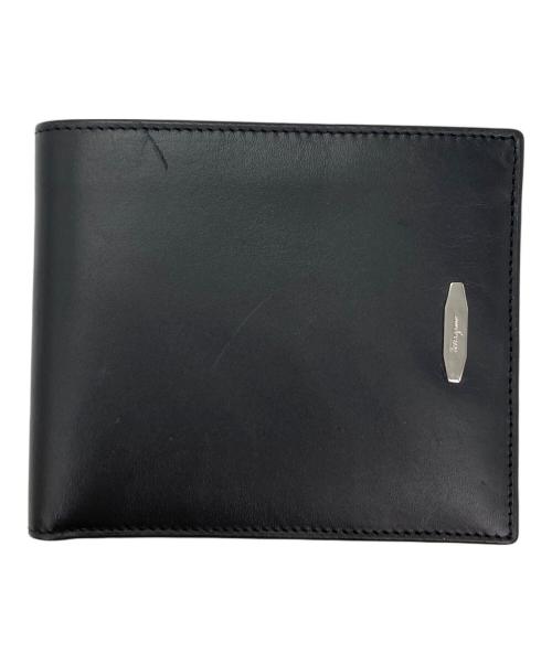Salvatore Ferragamo（サルヴァトーレ フェラガモ）Salvatore Ferragamo (サルヴァトーレ フェラガモ) 2つ折り財布 ブラックの古着・服飾アイテム