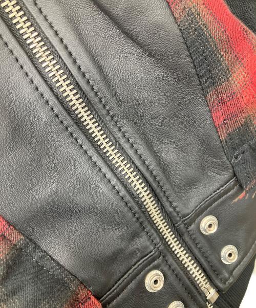 DIESEL（ディーゼル）DIESEL (ディーゼル) L-NORMAN JACKET ブラック×レッド サイズ:Ｌの古着・服飾アイテム