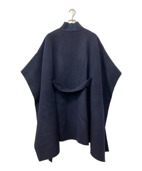 COACH（コーチ）COACH (コーチ) シグネチャーウールケープ ネイビー サイズ:Ｍ/Ｌの古着・服飾アイテム