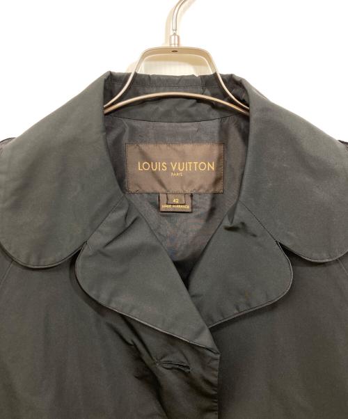 LOUIS VUITTON（ルイ ヴィトン）LOUIS VUITTON (ルイ ヴィトン) シルクブレンド丸襟コート ブラック サイズ:42の古着・服飾アイテム