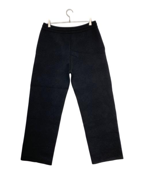 LOUIS VUITTON（ルイ ヴィトン）LOUIS VUITTON (ルイ ヴィトン) テクスチャーニットウールブレンドロングパンツ ブラック サイズ:XLの古着・服飾アイテム
