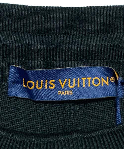 LOUIS VUITTON（ルイ ヴィトン）LOUIS VUITTON (ルイ ヴィトン) テクスチャーニットウールブレンドロングパンツ ブラック サイズ:XLの古着・服飾アイテム