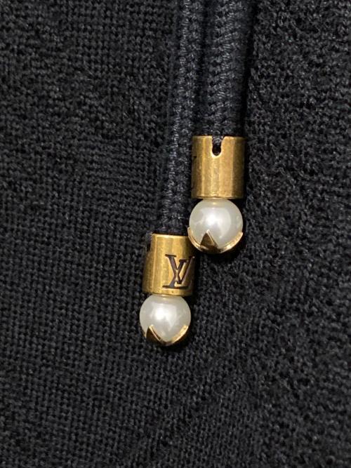 LOUIS VUITTON（ルイ ヴィトン）LOUIS VUITTON (ルイ ヴィトン) テクスチャーニットウールブレンドロングパンツ ブラック サイズ:XLの古着・服飾アイテム