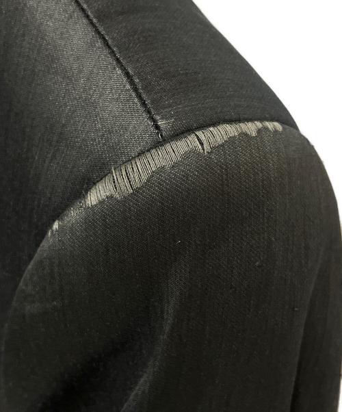 EMPORIO ARMANI（エンポリオアルマーニ）EMPORIO ARMANI (エンポリオアルマーニ) 00ｓシルクブレンドテーラードジャケット ブラック サイズ:48の古着・服飾アイテム