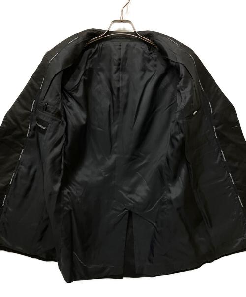 EMPORIO ARMANI（エンポリオアルマーニ）EMPORIO ARMANI (エンポリオアルマーニ) 00ｓシルクブレンドテーラードジャケット ブラック サイズ:48の古着・服飾アイテム