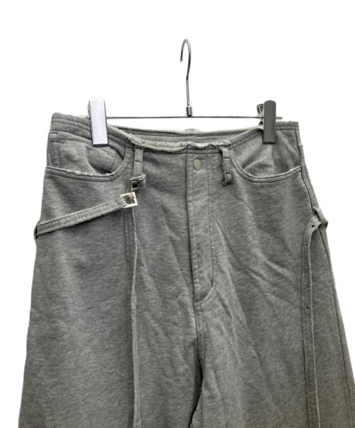THE TOE（ザ・トゥー）THE TOE (ザ・トゥー) Greenwich belt sweat pants グレー サイズ:Sの古着・服飾アイテム