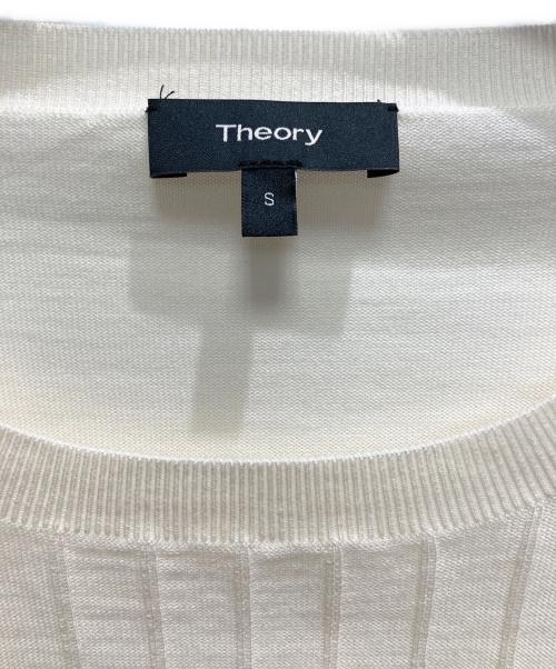 theory（セオリー）theory (セオリー) リブニット ホワイト サイズ:Sの古着・服飾アイテム