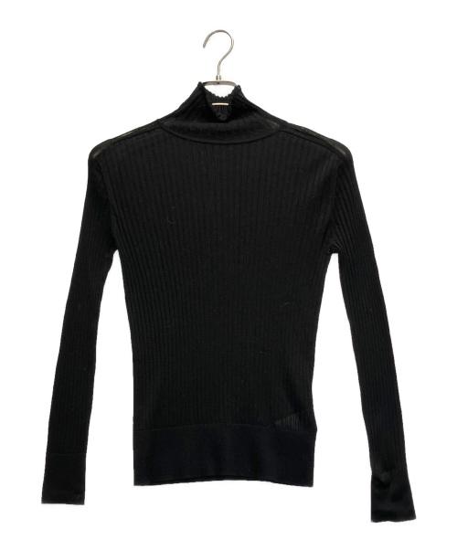 uncrave（アンクレイヴ3.）uncrave (アンクレイヴ3.) シアーカシミアタートルネックニット ブラック サイズ:１の古着・服飾アイテム