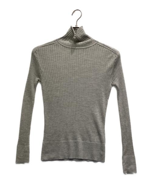 uncrave（アンクレイヴ3.）uncrave (アンクレイヴ3.) シアーカシミアタートルネックニット グレー サイズ:１の古着・服飾アイテム