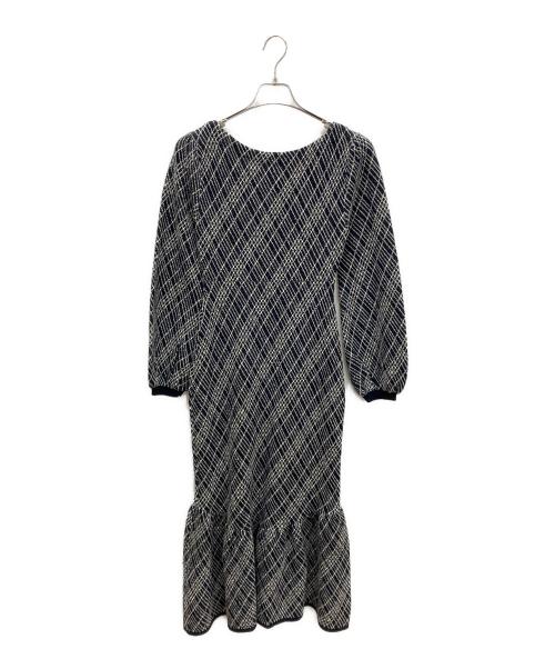 HER LIP TO（ハーリップトゥ）HER LIP TO (ハーリップトゥ) Vosges Jacquard Knit Dress ネイビー サイズ:Sの古着・服飾アイテム
