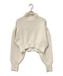 HER LIP TO（ハーリップトゥ）の古着「Adoro Cropped Knit Pul lover」｜ホワイト