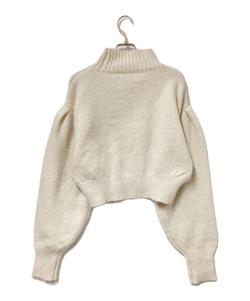 HER LIP TO（ハーリップトゥ）HER LIP TO (ハーリップトゥ) Adoro Cropped Knit Pul lover ホワイト サイズ:Fの古着・服飾アイテム
