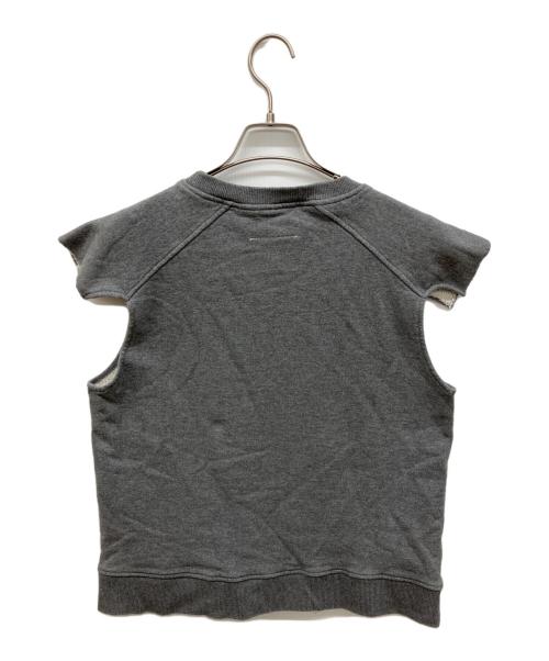 MM6 Maison Margiela（エムエムシックスメゾンマルジェラ）MM6 Maison Margiela (エムエムシックスメゾンマルジェラ) デザインノースリーブスウェット グレー サイズ:Mの古着・服飾アイテム