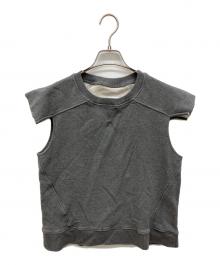 MM6 Maison Margiela（エムエムシックスメゾンマルジェラ）の古着「デザインノースリーブスウェット」｜グレー