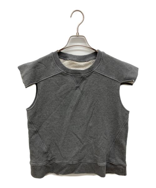 MM6 Maison Margiela（エムエムシックスメゾンマルジェラ）MM6 Maison Margiela (エムエムシックスメゾンマルジェラ) デザインノースリーブスウェット グレー サイズ:Mの古着・服飾アイテム