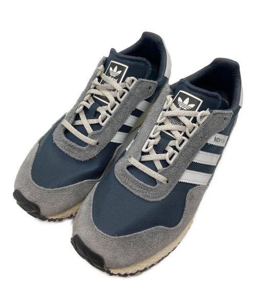 adidas（アディダス）adidas (アディダス) NEW YORK ネイビー×グレー サイズ:27の古着・服飾アイテム