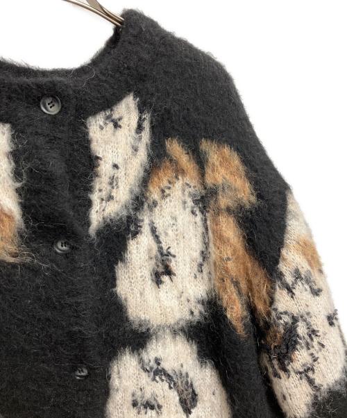 Ameri（アメリ）AMERI (アメリ) VERONICAJACQUARDKNIT CARDIGAN ブラック サイズ:FREEの古着・服飾アイテム