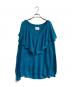 AMERI（アメリ）の古着「LOOSE FRILL KNIT TOP　0124201230960」｜ブルー