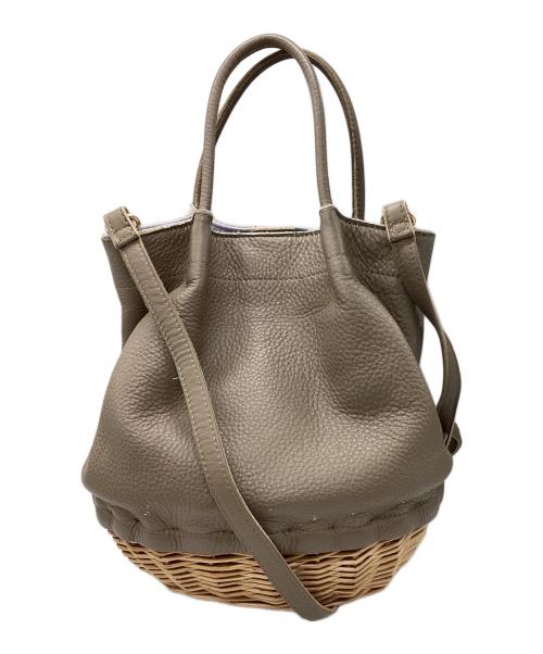 Perche（ペルケ）Perche (ペルケ) 2WAYショルダーバッグ ベージュの古着・服飾アイテム