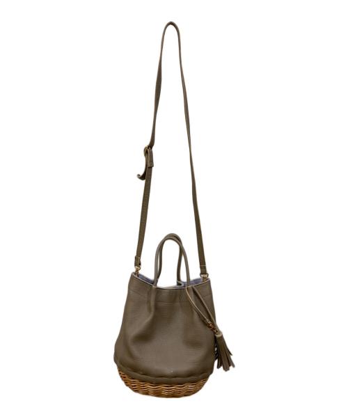 Perche（ペルケ）Perche (ペルケ) 2WAYショルダーバッグ ベージュの古着・服飾アイテム