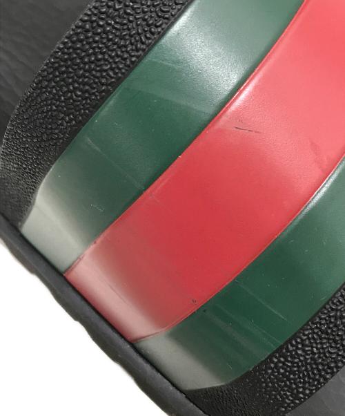 GUCCI（グッチ）GUCCI (グッチ) ラバーメンズ スライドサンダル ブラック サイズ:SIZE7の古着・服飾アイテム