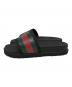 GUCCI (グッチ) ラバーメンズ スライドサンダル ブラック サイズ:SIZE7：12000円