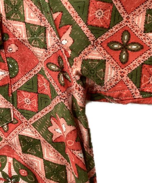 Engineered Garments（エンジニアド ガーメンツ）Engineered Garments (エンジニアド ガーメンツ) Popover BD Shirt レッド×グリーン サイズ:Mの古着・服飾アイテム