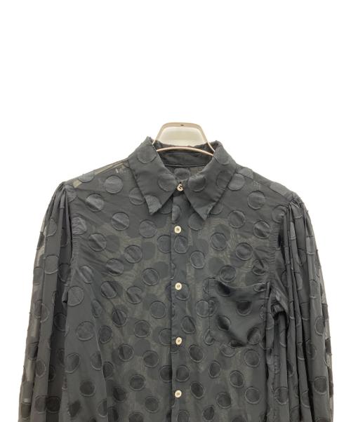 COMME des GARCONS（コムデギャルソン）COMME des GARCONS (コムデギャルソン) ドットシアーブラウス ブラック サイズ:XSの古着・服飾アイテム
