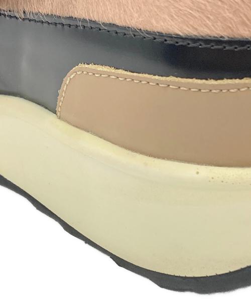 PIERRE HARDY（ピエールアルディ）PIERRE HARDY (ピエールアルディ) ベルクロハラコスニーカー ベージュ×ピンク サイズ:SIZE 36の古着・服飾アイテム