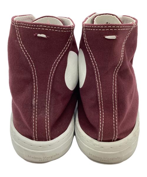 Maison Margiela（メゾンマルジェラ）Maison Margiela (メゾンマルジェラ) ハイカットスニーカー ワインレッド サイズ:42の古着・服飾アイテム