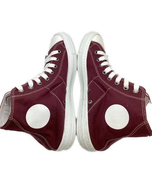 Maison Margiela（メゾンマルジェラ）Maison Margiela (メゾンマルジェラ) ハイカットスニーカー ワインレッド サイズ:42の古着・服飾アイテム