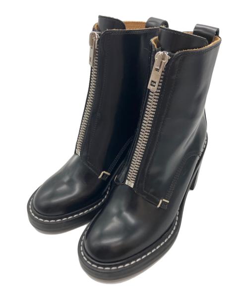 rag&bone（ラグアンドボーン）rag&bone (ラグアンドボーン) センタージップチャンキーヒールブーツ ブラック サイズ:36の古着・服飾アイテム