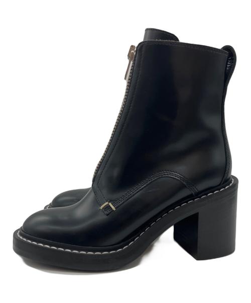 rag&bone（ラグアンドボーン）rag&bone (ラグアンドボーン) センタージップチャンキーヒールブーツ ブラック サイズ:36の古着・服飾アイテム