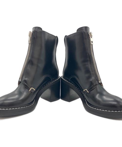rag&bone（ラグアンドボーン）rag&bone (ラグアンドボーン) センタージップチャンキーヒールブーツ ブラック サイズ:36の古着・服飾アイテム