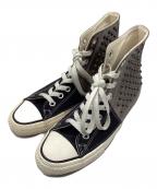 MIHARA YASUHIROミハラヤスヒロ）の古着「ドッキングスタッズスニーカー」｜ブラック×ガンメタ