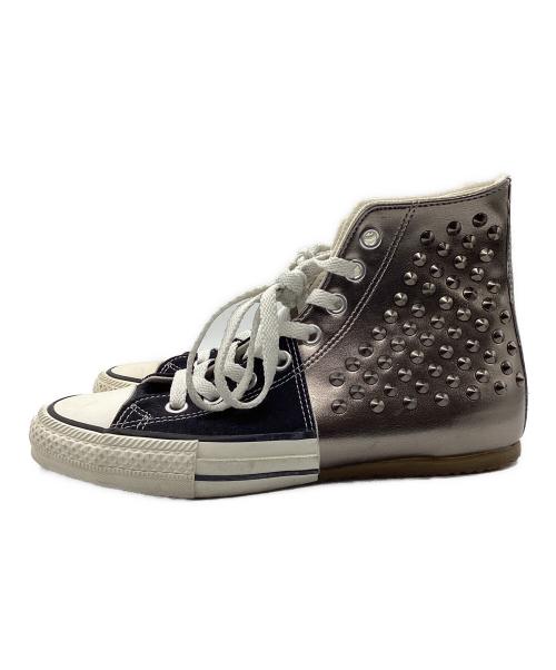 MIHARA YASUHIRO（ミハラヤスヒロ）MIHARA YASUHIRO (ミハラヤスヒロ) ドッキングスタッズスニーカー ブラック×ガンメタ サイズ:24㎝の古着・服飾アイテム