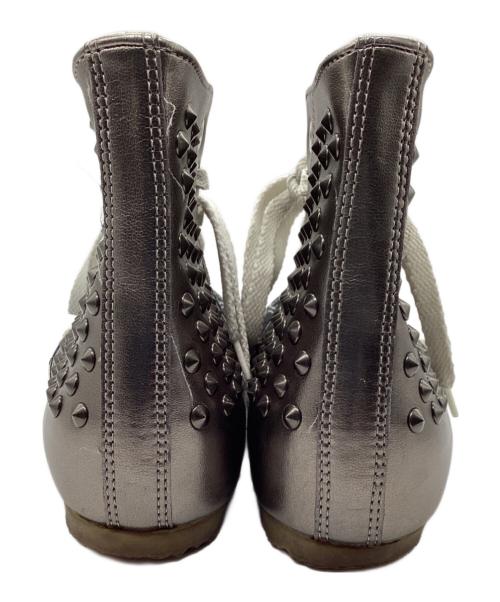 MIHARA YASUHIRO（ミハラヤスヒロ）MIHARA YASUHIRO (ミハラヤスヒロ) ドッキングスタッズスニーカー ブラック×ガンメタ サイズ:24㎝の古着・服飾アイテム