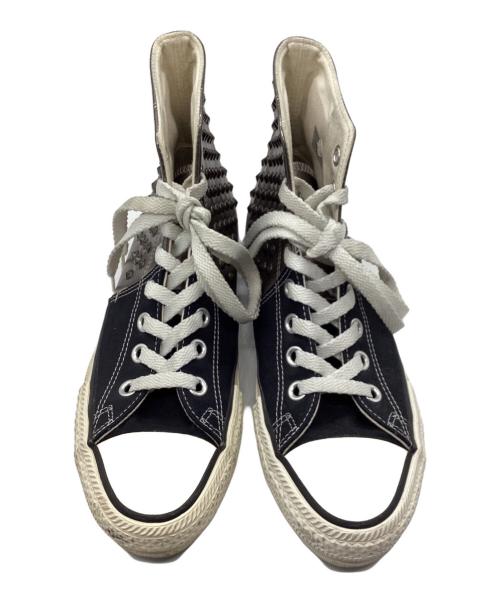 MIHARA YASUHIRO（ミハラヤスヒロ）MIHARA YASUHIRO (ミハラヤスヒロ) ドッキングスタッズスニーカー ブラック×ガンメタ サイズ:24㎝の古着・服飾アイテム
