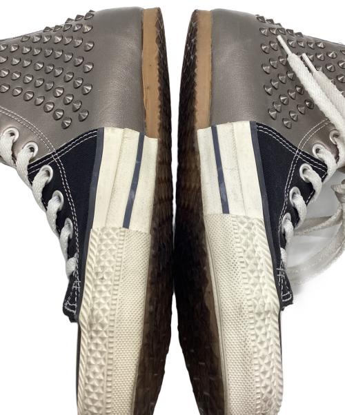 MIHARA YASUHIRO（ミハラヤスヒロ）MIHARA YASUHIRO (ミハラヤスヒロ) ドッキングスタッズスニーカー ブラック×ガンメタ サイズ:24㎝の古着・服飾アイテム