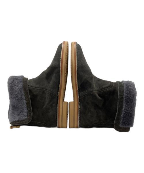 JIMMY CHOO（ジミーチュウ）JIMMY CHOO (ジミーチュウ) バックジップムートンブーツ グレー サイズ:36 2/1の古着・服飾アイテム