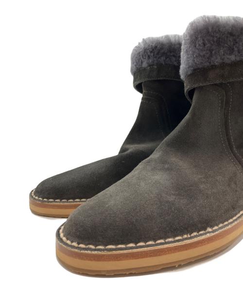 JIMMY CHOO（ジミーチュウ）JIMMY CHOO (ジミーチュウ) バックジップムートンブーツ グレー サイズ:36 2/1の古着・服飾アイテム