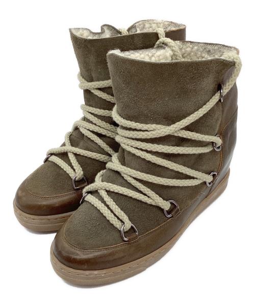 ISABEL MARANT（イザベルマラン）ISABEL MARANT (イザベルマラン) ムートンブーツ ブラウン サイズ:36の古着・服飾アイテム