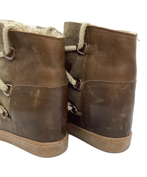 ISABEL MARANT（イザベルマラン）ISABEL MARANT (イザベルマラン) ムートンブーツ ブラウン サイズ:36の古着・服飾アイテム
