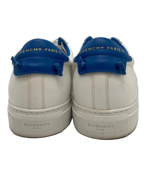 GIVENCHY（ジバンシィ）GIVENCHY (ジバンシィ) レザースニーカー ブルー×ホワイト サイズ:41の古着・服飾アイテム