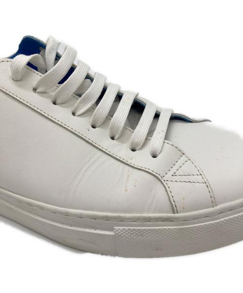 GIVENCHY（ジバンシィ）GIVENCHY (ジバンシィ) レザースニーカー ブルー×ホワイト サイズ:41の古着・服飾アイテム