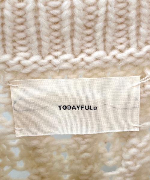 TODAYFUL（トゥデイフル）TODAYFUL (トゥデイフル) Pattern Hand Knit ベージュ サイズ:Freeの古着・服飾アイテム